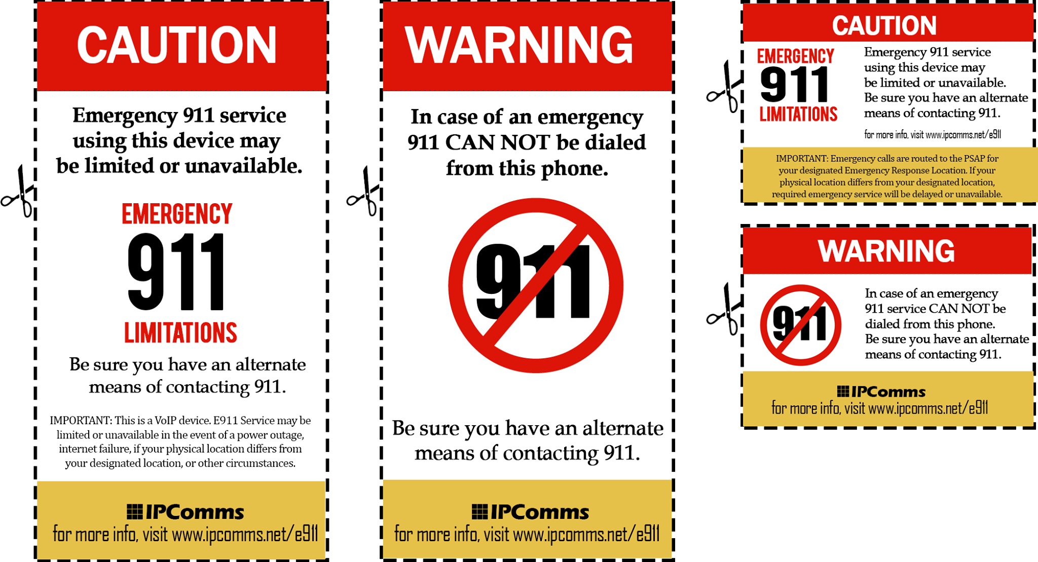 IPComms Emergency 911 Services